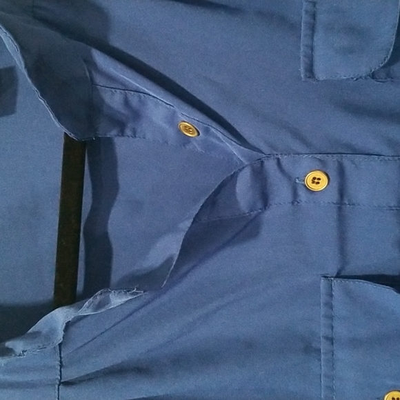 Royal Blue Lightweight Utility Dress, 3X - Picture 4 of 8